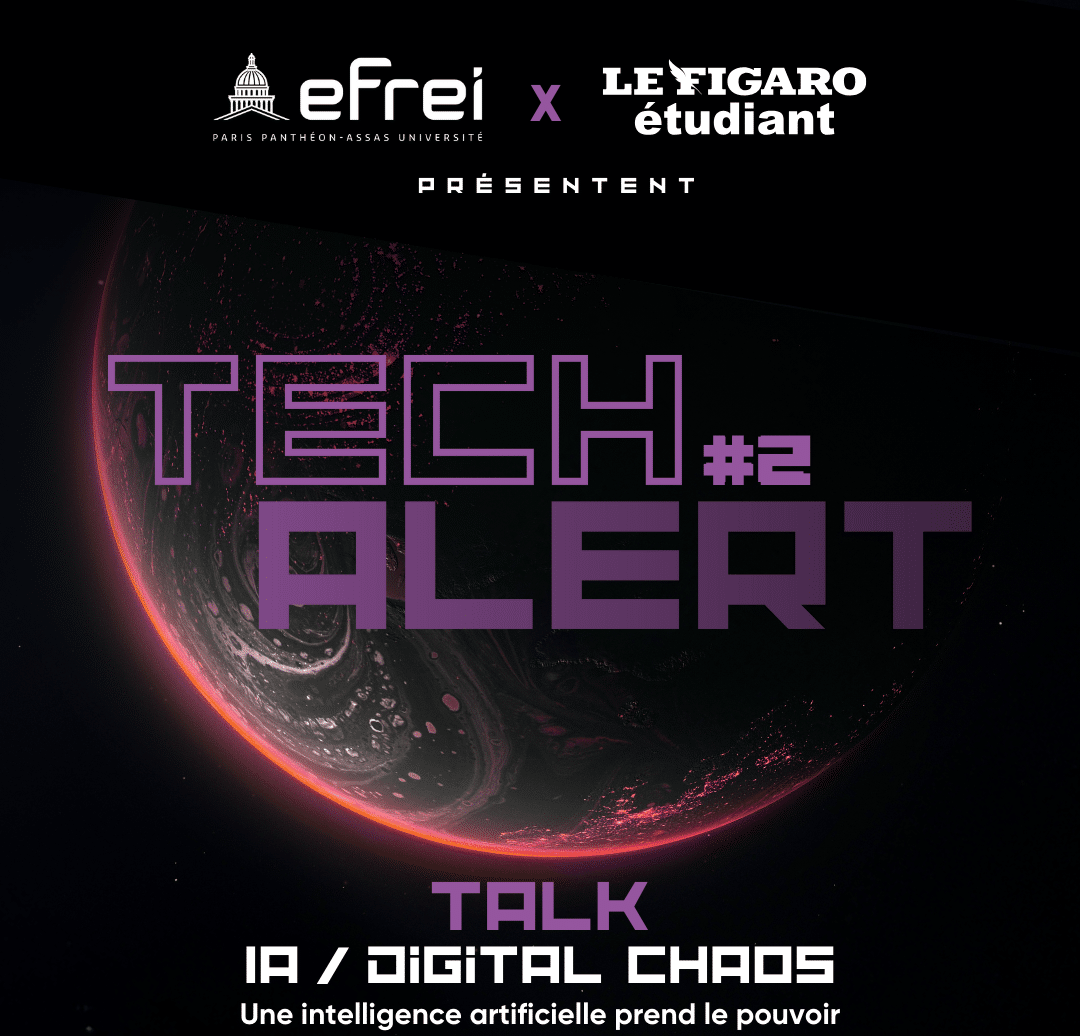 Conférence sur l'intelligence artificielle avec l'Efrei et le Figaro Etudiant Tech Altert 2